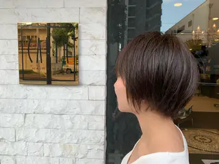 ショート カラー パーマ ヘアアレンジ 葛西 縮毛矯正のプロ ブリーチ矯正 青木俊のヘアスタイル