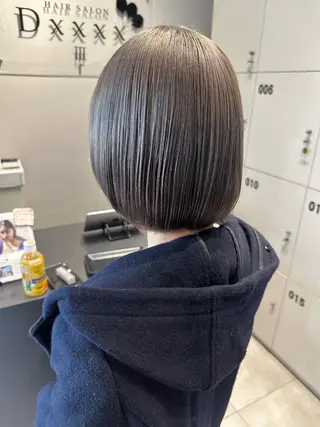 ミディアム カラー 透明感カラー/ボブ /佐藤伶のヘアスタイル