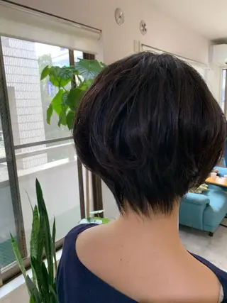 ショート 再現性ショートボブ 木又克美のヘアスタイル