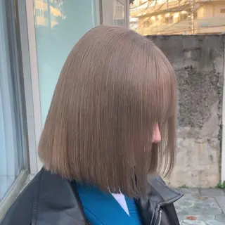 ミディアム カラー サロウィン(SALOWIN)原宿iori店所属・れい🫧 ハイトーン特化のヘアスタイル
