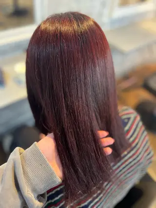 ミディアム 【💖ブリーチ/ 縮毛矯正】あおい🌷のヘアスタイル