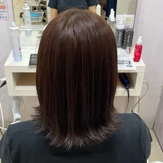 セミロング カラー 🌸暖色髪質改善 MEI🌸のヘアスタイル