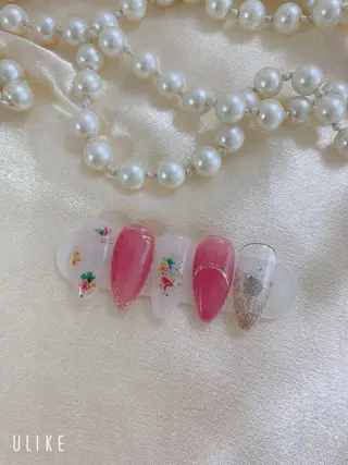 ネイル ネイルサロンAiri 長さ出し·シンプルのネイルデザイン