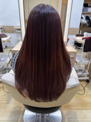 ロング カラー 中村 真依のヘアスタイル