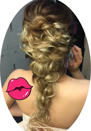 ロング ヘアアレンジ Kanani所属・田中 佐枝子のヘアスタイル