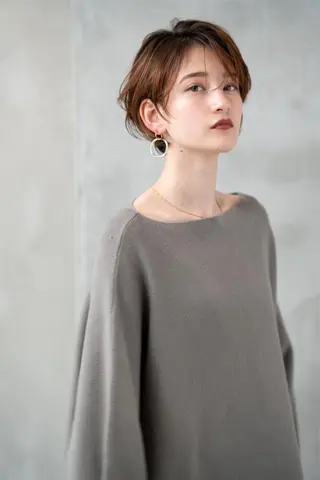 ショート カラー 🉐レイヤー/塩見 弘樹🉐渋谷のヘアスタイル