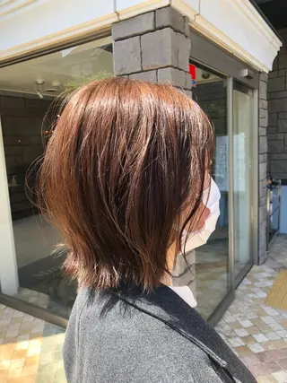 ショート La fith hair rond 立川店所属・kyosuke 透明感カラーのヘアスタイル