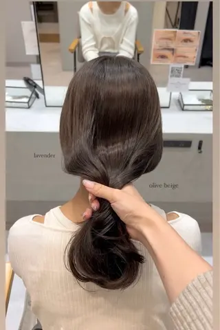 ロング カラー 立川 🫧 ブリーチ 艶髪カラー🧸✨️のヘアスタイル