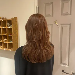 ミディアム カラー 上村 七海のヘアスタイル