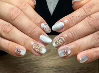 ネイル パラジェル登録店 爪と猫NANAMIのネイルデザイン