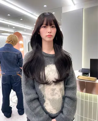 ロング カラー レイヤー🇰🇷 韓国ヘア💕トモミのヘアスタイル