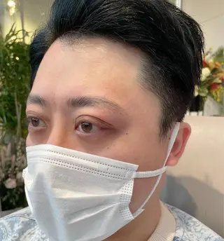 メンズ アイブロウ MINX  men's　face所属・MINX eye トシジマ　ユキのマツエク・マツパデザイン