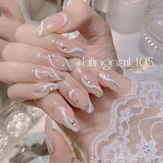 ネイル 23時まで❤︎韓国、 ワンホンネイルのネイルデザイン