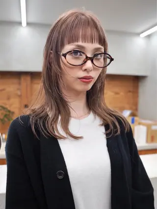 セミロング カラー デザイン/レイヤー Kaito🐩/栄のヘアスタイル