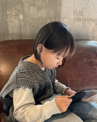 ショート キッズ Lien所属・marika/透明感 カラー/レイヤーのヘアスタイル