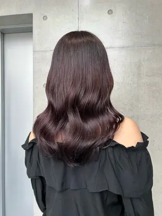 セミロング カラー ヘアアレンジ ボブ艶モテカラー🫧 カリンのヘアスタイル