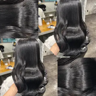 ミディアム カラー ヘアアレンジ 韓国風ベージュ🤎 赤みなし🌿横浜🤎のヘアスタイル