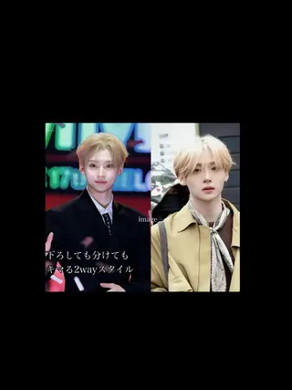 メンズ rina似合わせ レイヤー韓国カラーのヘアスタイル