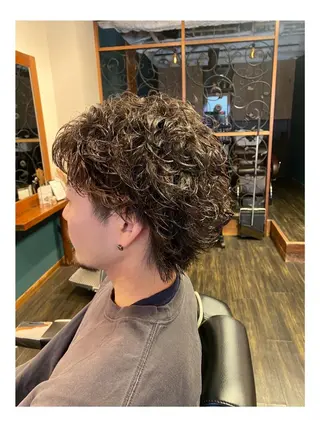 メンズ 早稲田/メンズパーマ /カラー/松井聖虎のヘアスタイル