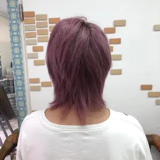 ミディアム カラー メンズ soin by poshのヘアスタイル