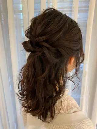 セミロング 切りっぱなしボブ ソノキユウカのヘアスタイル