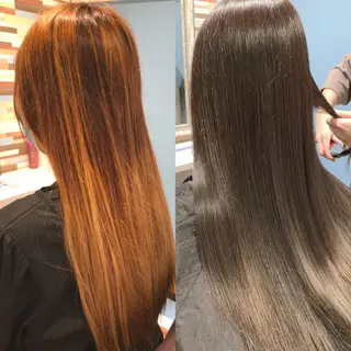 ロング カラー 髪質改善&Spa fee by carrefour 大橋店[フィー・バイ・カルフール大橋]所属・stylist Yukieのヘアスタイル