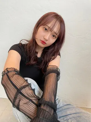 ロング カラー ヘアアレンジ ネイル "オトナ髪”/ LAKA TOCCAのヘアスタイル