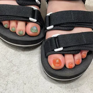 カラー ネイル マツエク・マツパ 韓国マツエク/まつパ 🎀misaki🎀のマツエク・マツパデザイン