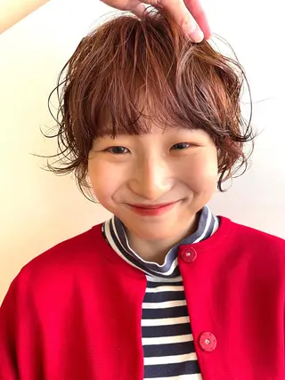 ショート カラー パーマ レイヤー/似合わせ TAKUYAのヘアスタイル