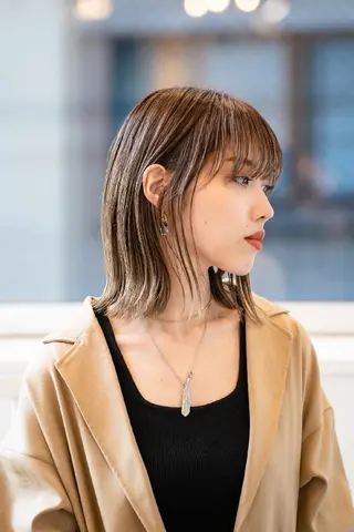 ミディアム カラー Lazo所属・Lazo/ 原弥和子のヘアスタイル