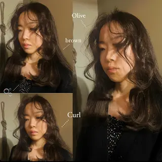 ロング カラー 🦮shiori アイドルオタク🦮のヘアスタイル