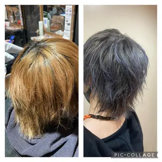 カラー RYOTA / 泉中央のヘアスタイル