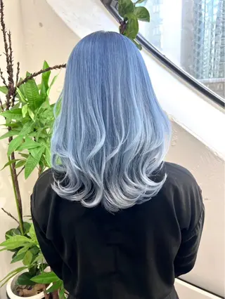 セミロング カラー 透明感カラー/レイヤ ーhinata.のヘアスタイル