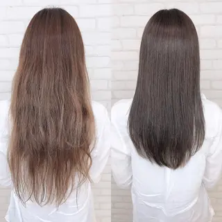 セミロング カラー アビリタ 警固のヘアスタイル