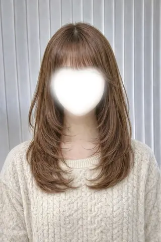 セミロング 🎀カラー・カットモ デル募集中✧めい🎀のヘアスタイル