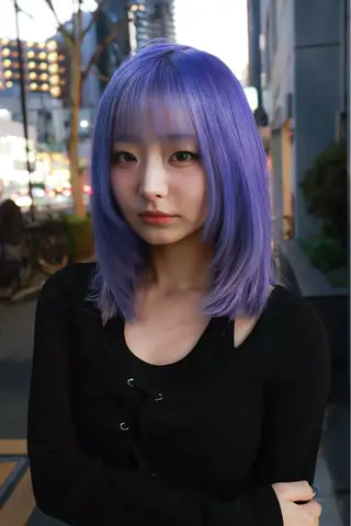 ミディアム カラー ナチュラル・ハイトー ン🏆HINOKIのヘアスタイル