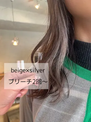 セミロング dulce oro所属・円山/ブリーチ/暖色 Kiriのヘアスタイル