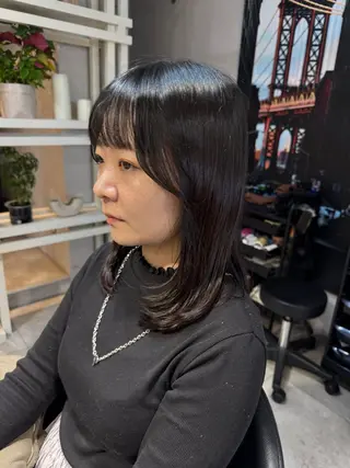 ミディアム カラー Dxxxx III所属・女性目線の大人 メンズ*Ayakaのヘアスタイル