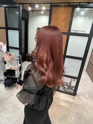 ロング カラー 髪質改善/ ブリーチ/中尾のヘアスタイル