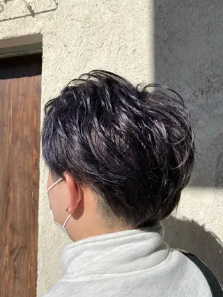 ミディアム カラー メンズ ✨髪質改善 縮毛矯正 艶髪 立川 コウキ✨のヘアスタイル