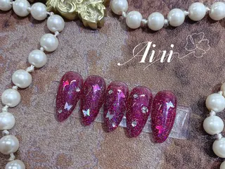 ネイル ネイルサロンAiri 長さ出し·シンプルのネイルデザイン