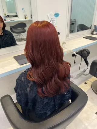 ロング カラー 🍒♡艶髪暖色カラー saaya♡🍒のヘアスタイル