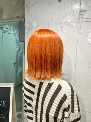 ミディアム カラー ベージュカラー💖 やすひろのヘアスタイル