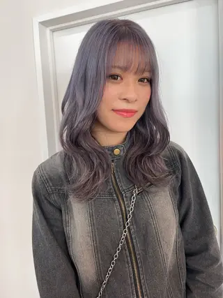 セミロング カラー レイヤーカット/韓国 ヘア/ honokaのヘアスタイル