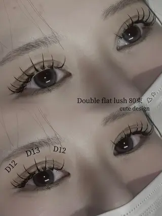 マツエク・マツパ Aimi /似合わせ 束感まつげ🖤のマツエク・マツパデザイン