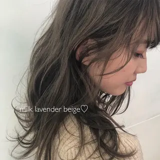 セミロング カラー GLROW haruhiのヘアスタイル