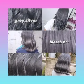 ロング カラー ヘアアレンジ 韓国レイヤーカット/ 儚げカラーチナツのヘアスタイル