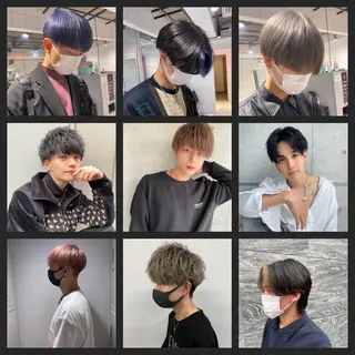 ショート カラー パーマ メンズ 【メンズサロン】 BLUCK 横浜のヘアスタイル