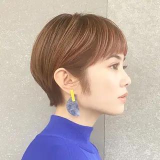 ショート 似合わせ/小顔カット 🔷山方直也のヘアスタイル