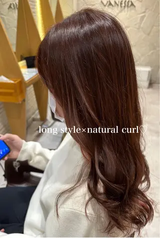 セミロング 美髪矯正/渡辺 りんのヘアスタイル